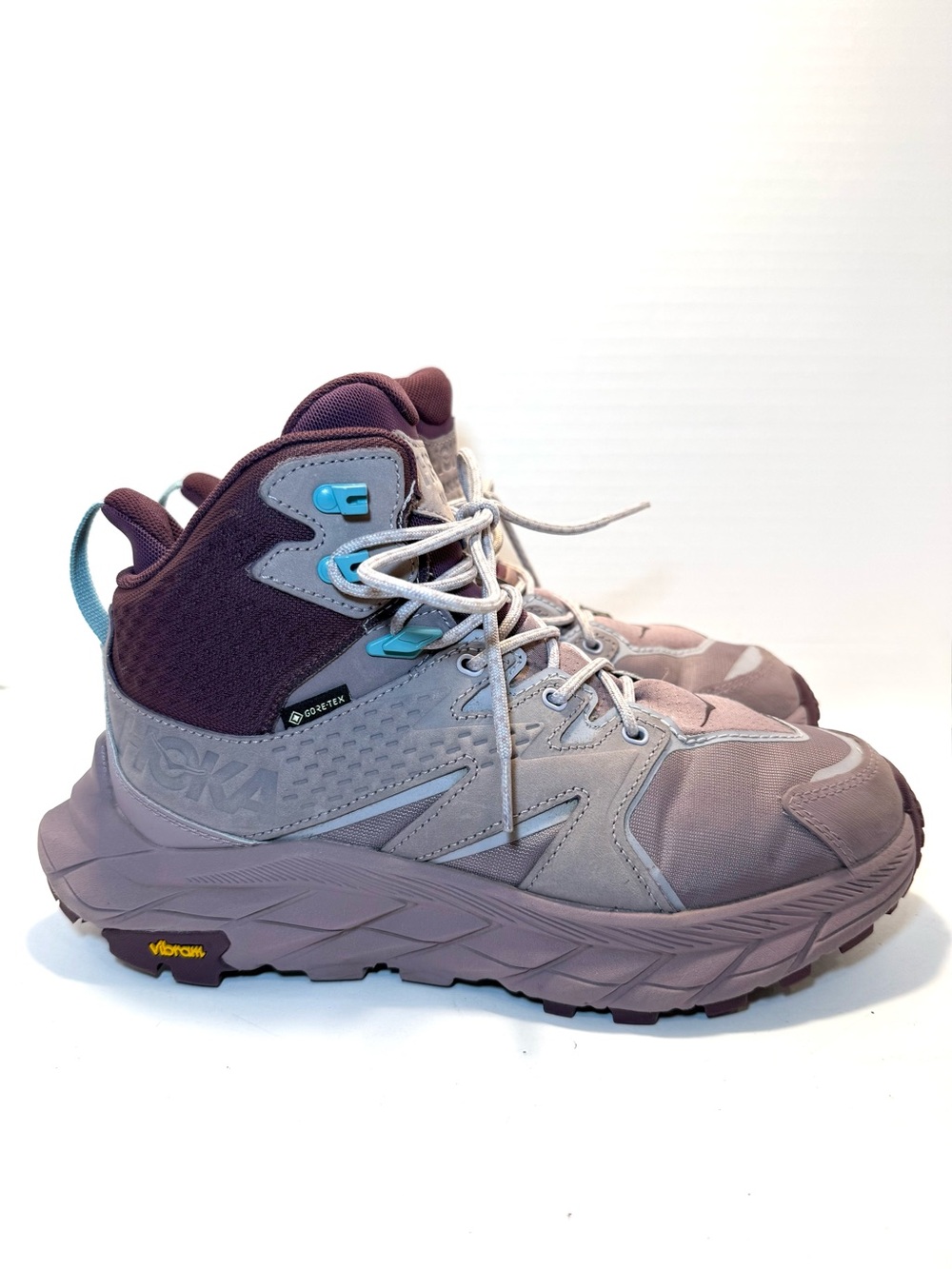 HOKA Anacapa Mid GORE-TEX Hiking Boots WATERPROOF Sneakers Elderberry Size 7.5B